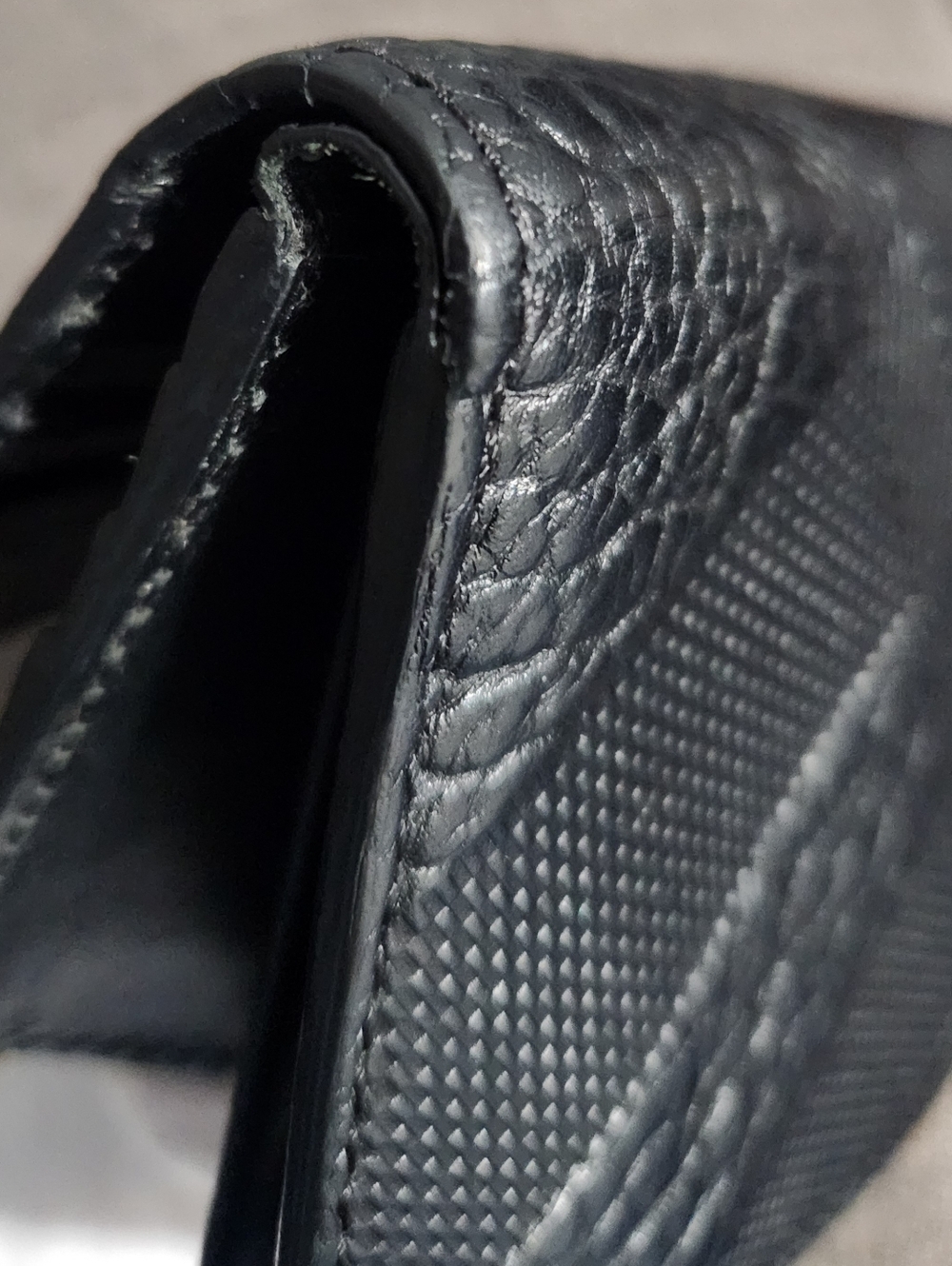 Burberry Embossed Check Leather Wallet - Picture 13 of 15